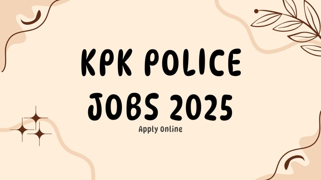 KPK Police Jobs 2025
